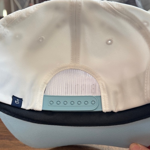 Birdie Bar White and Blue Men's Hat - Picture 2 of 4